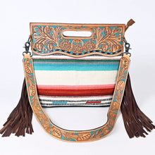 Load image into Gallery viewer, Atkins Lake Western Leather Crossbody Purse
