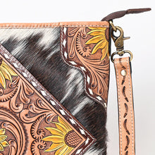 Load image into Gallery viewer, Sunflower Plains Western Leather Crossbody Purse
