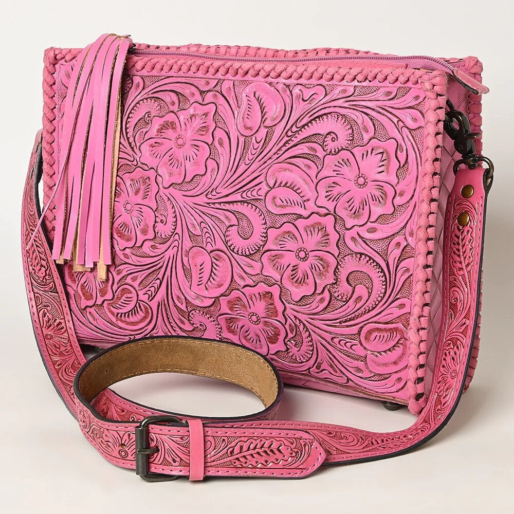 Pink Lady Western Leather Crossbody Purse – Dodi Jo's