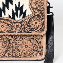 Load image into Gallery viewer, Western Hand Tooled Leather Purse, Western Leather Tote Bag, Western Leather Crossbody Purse, Leather Shoulder Bag, Leather Messenger Bag
