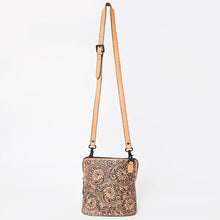 Load image into Gallery viewer, Western Hand Tooled Leather Purse, Western Tote Bag, Conceal Carry Purse, Genuine Cowhide Leather Purse, Western Leather Crossbody Purse
