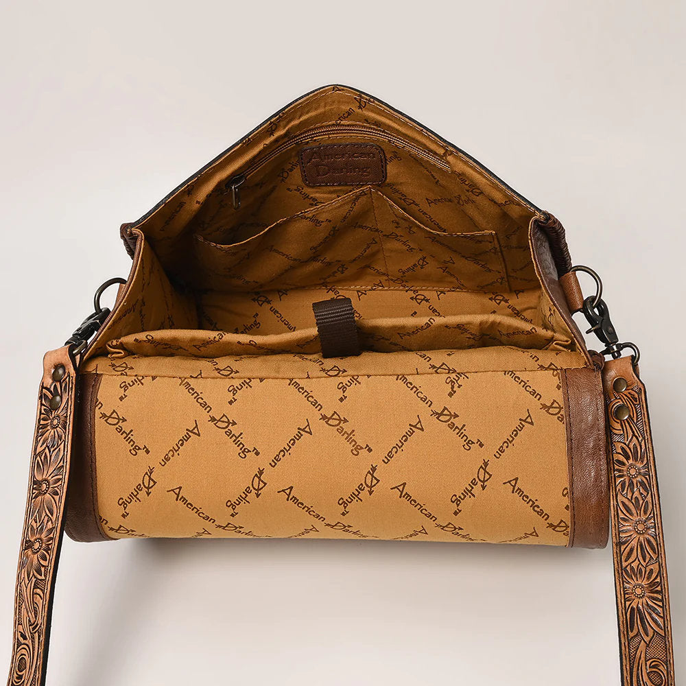 Tooled Leather Monogram Bag 2024